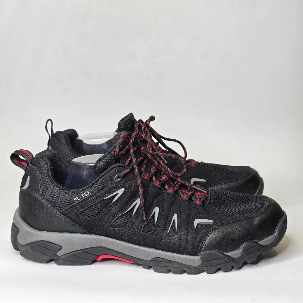 Shulook Men's Waterproof Hiking Lightweight Anti‎ Slip Shoes Size 14 Black